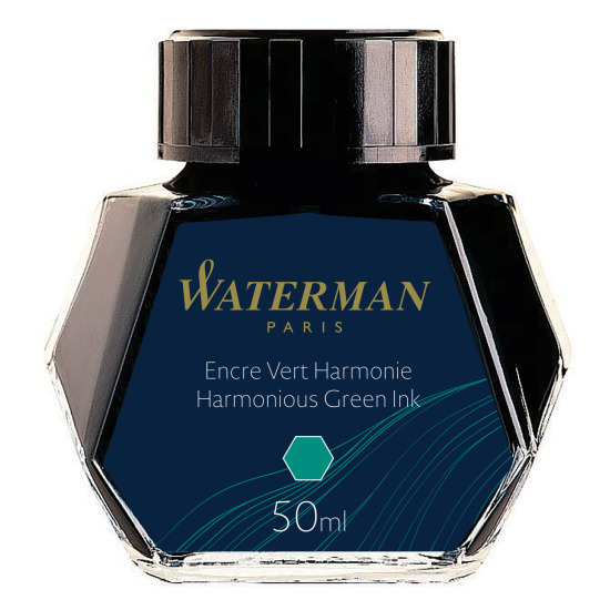 Waterman Inchiostro Nero a Flacone green