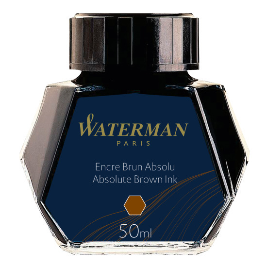 Waterman ink in bottle brown