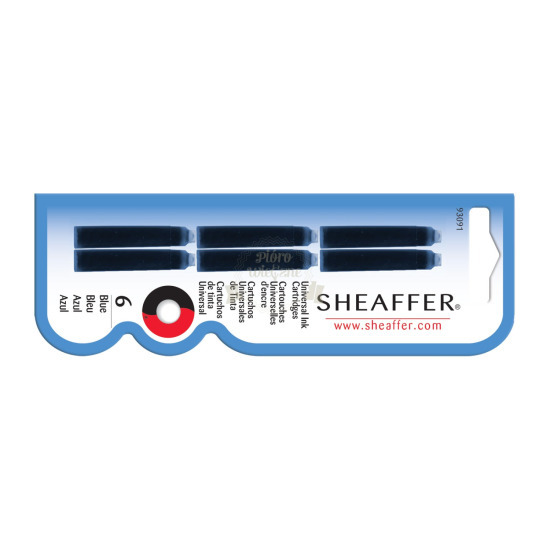 Sheaffer VFM Blu cartucce d'inchiostro (6 pz.)