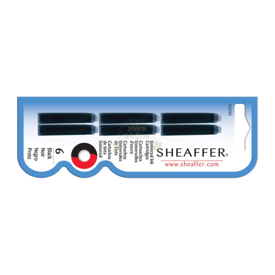 Sheaffer VFM Nero cartucce d'inchiostro (6 pz.)
