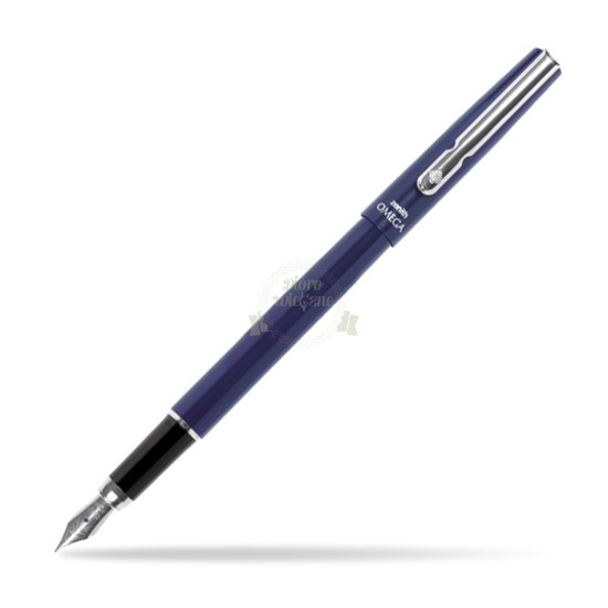 Zenith Omega Chrome Penna Stilografica - Blu Marino