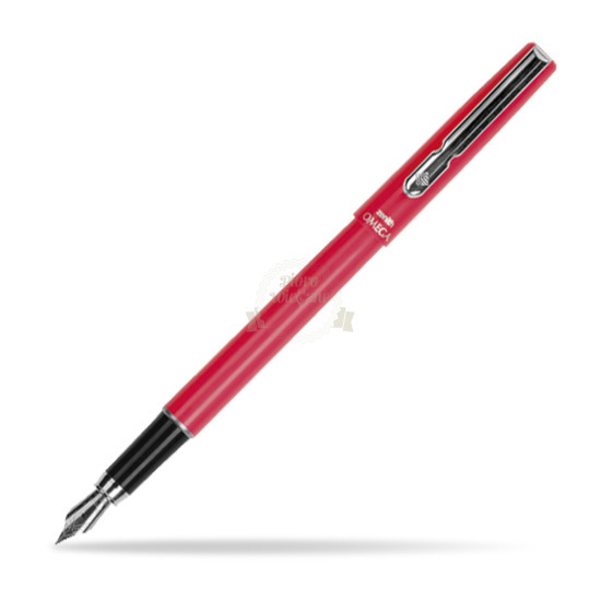 Zenith Omega Chrome Pastel Penna Stilografica - Rosso