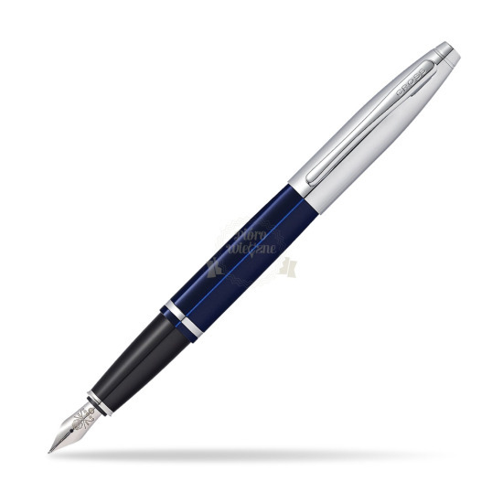 Cross® Calais Blu Chrome CT "M" Penna Stilografica