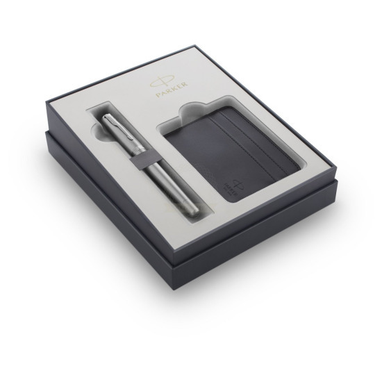 Fountain Pen Parker Urban Metro Metallic CT gift items in a set of cases for credit cards