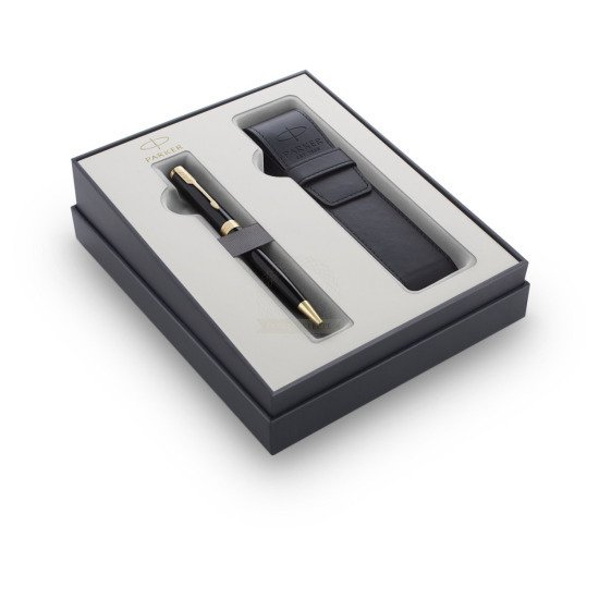 Pen Parker Sonnet Black GT Laka gift items in a set with case