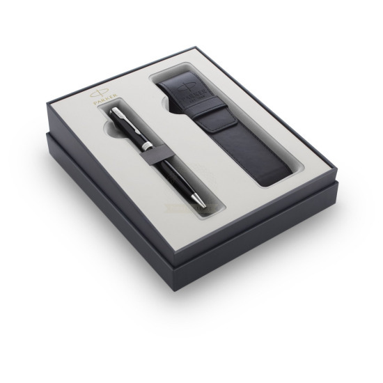 Pen Parker Sonnet Black CT Laka gift items in a set with case