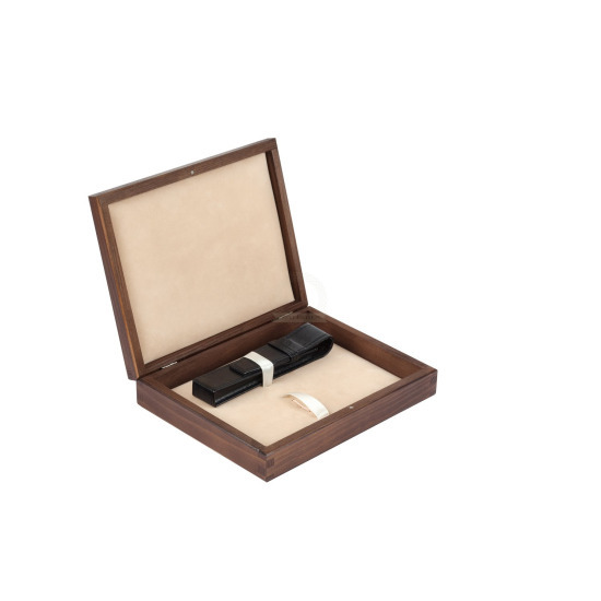 Single Wooden box ecru wenge
