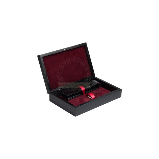 Single Wooden box maroon black