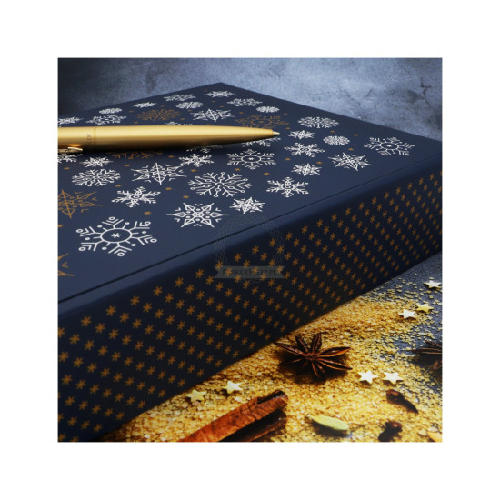 Gift wrapping service -  xmass navy blue box