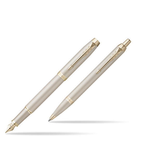 Parker set Fountain Pen + Ballpoint Pen IM PROFESSIONALS MONOCHROME CHAMPAGNE