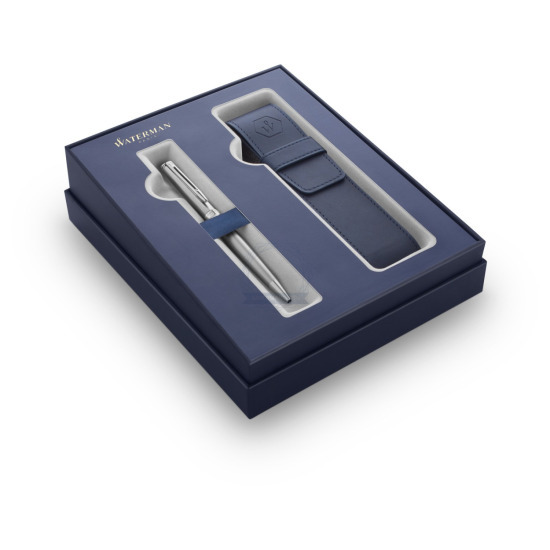 Waterman Hemisphere Steel CT Pen gift items in a set with case