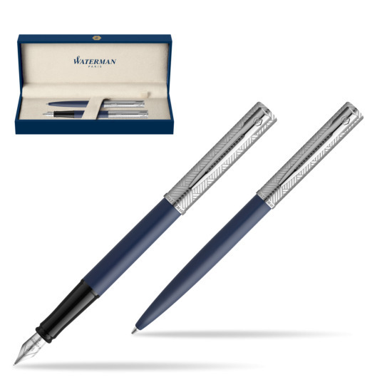 Waterman Fountain Pen + Ballpoint Pen Allure Deluxe Blue