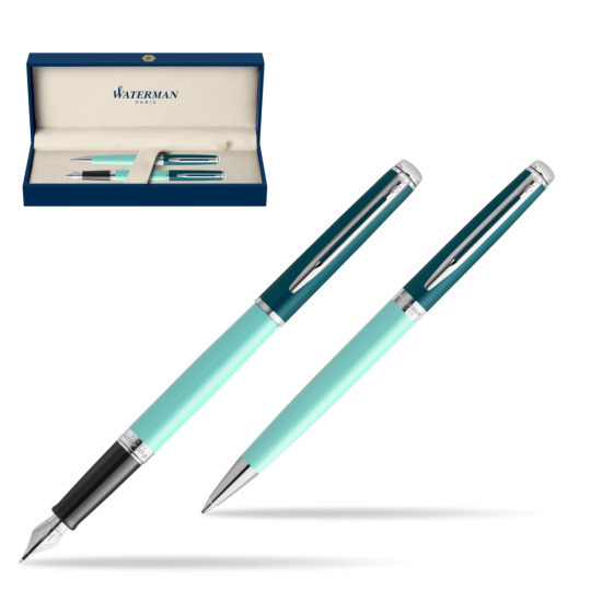 Waterman Pluma estilográficas + Bolígrafo HÉMISPHÈRE COLOR-BLOCK GREEN CT
