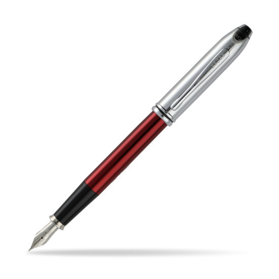 Cross Townsend Chrom Rosso Penna Stilografica