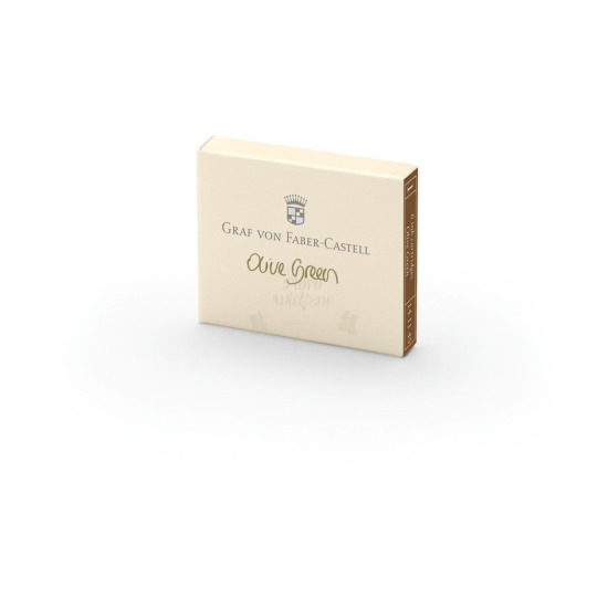 Graf von Faber-Castell Olive Verde cartucce d'inchiostro - 6 pz.