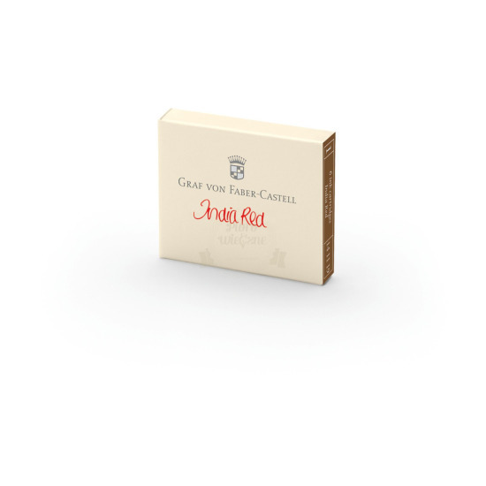 Graf von Faber-Castell India Rosso cartucce d'inchiostro - 6 pz.