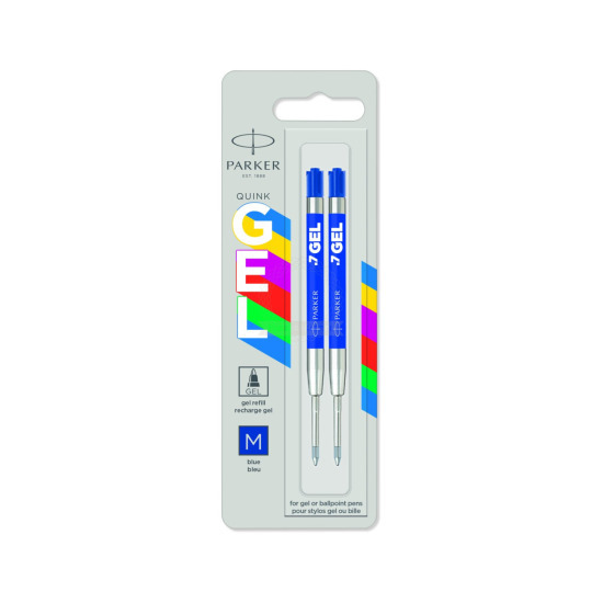 2 Parker Gel Ballpoint Refills - Blue