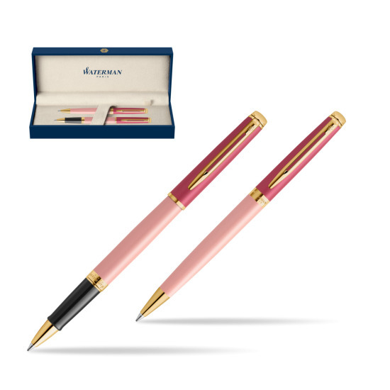 Waterman Rollerball + Ballpoint Pen Gift Set HÉMISPHÈRE COLOR-BLOCK PINK GT
