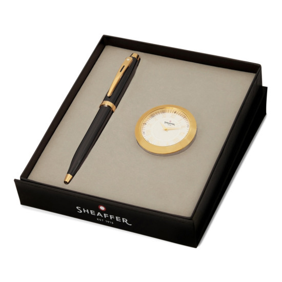 Sheaffer 100 Black GT Ballpen - Gift Set + watch