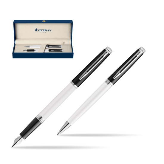 Waterman set Fountain pen + Ballpoint pen HÉMISPHÈRE COLOR-BLOCK BLACK-WHITE