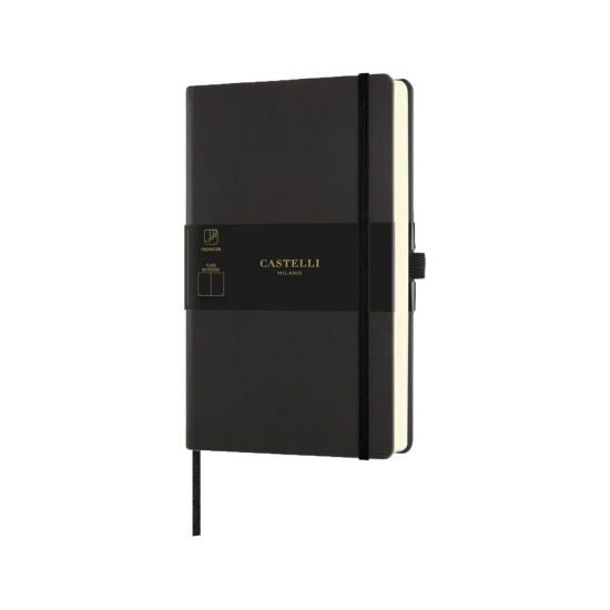 Castelli  Notebook Aquarela Ruled Black Sepia