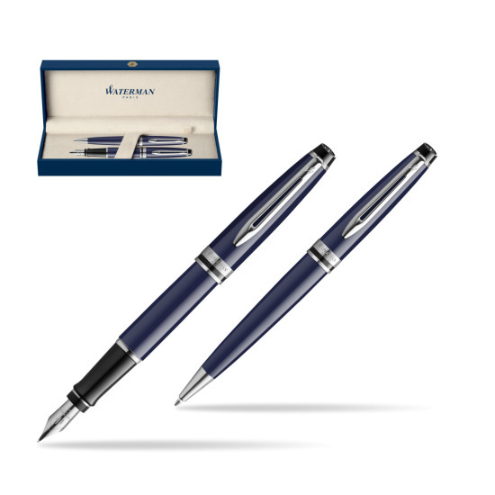Waterman EXPERT BLUE CORE Fountain pen + Ballpoint pen Gift Set