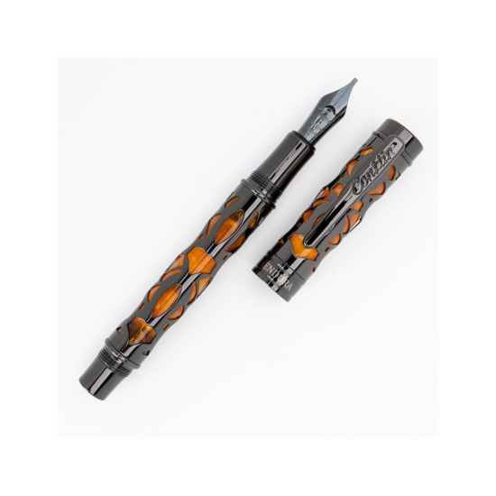 Conklin Endura Deco Crest Orange Fountain Pen