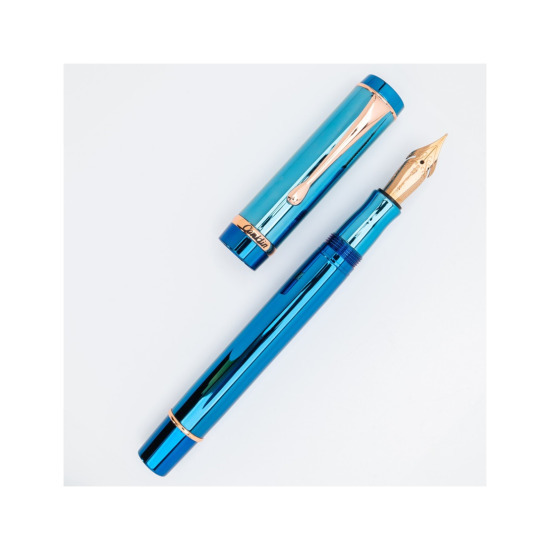 Conklin Duragraph Blue PVD Fountain Pen