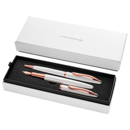Pelikan Jazz Noble Elegance Pearl GT Fountain pen + Ballpen Set
