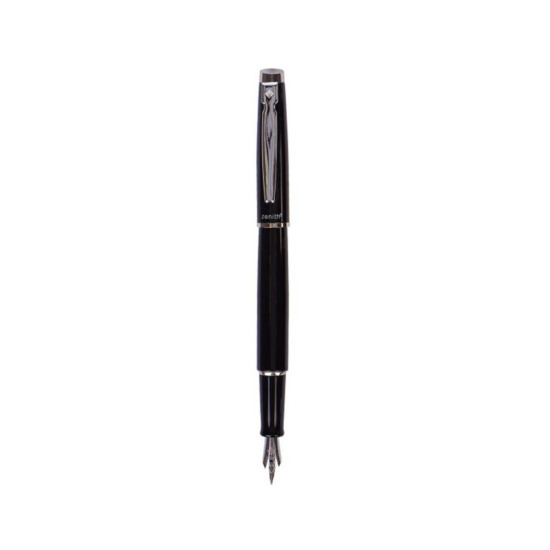 Penna stilografica Zenith 60 Elegance in acciaio, nera