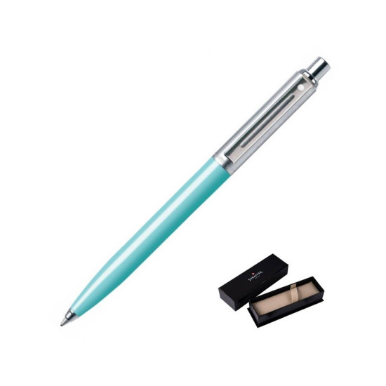 Sheaffer Sentinel Turquoise and Chrome Ballpen