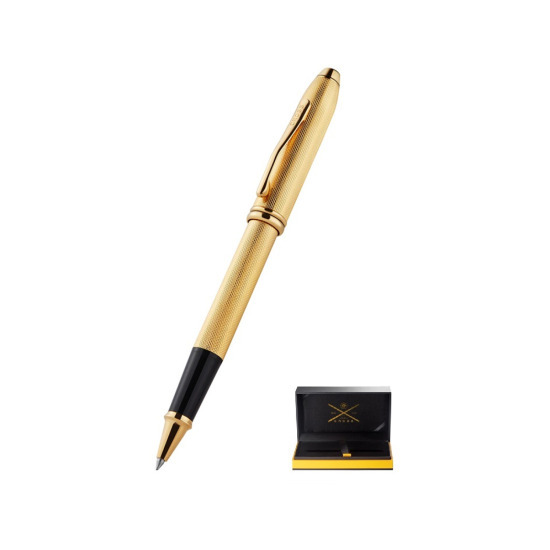 Cross Townsend Gold Diamond Engraved 23KT Rollerball