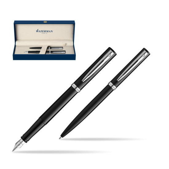 Set de regalo Waterman IMPRESSION pluma estilográfica + bolígrafo negro CT