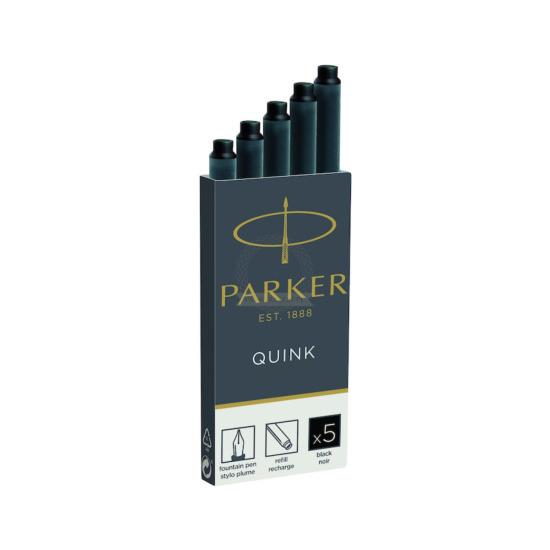 Parker Standard Black Ink Cartridges (5 pcs)