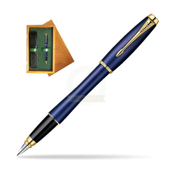 Parker Urban Premium Purple GT Fountain Pen in single wooden box Honey Single Green