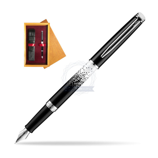Waterman Hemisphere Ombres & Lumieres CT Fountain pen in single wooden box Honey Single Maroon