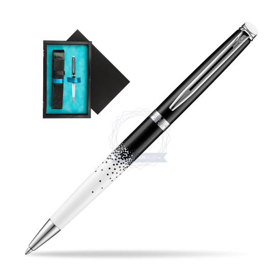 Waterman Hemisphere Ombres & Lumieres CT Ballpoint pen in single wooden box Black Single Turquoise
