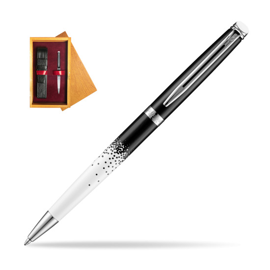 Waterman Hemisphere Ombres & Lumieres CT Ballpoint pen in single wooden box Honey Single Maroon