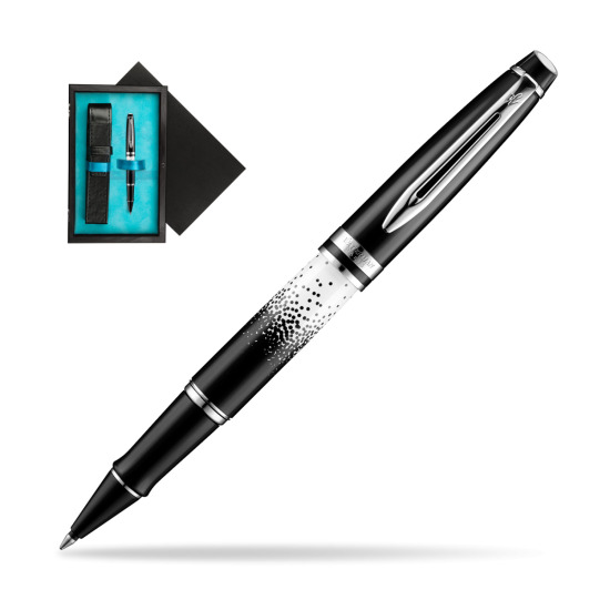 Waterman Expert Deluxe Ombres & Lumieres CT RollerPenna a Sfera in single wooden box Black Single Turquoise
