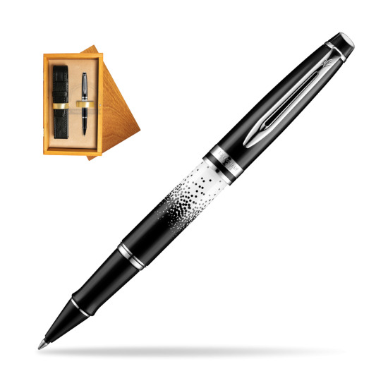 Waterman Expert Deluxe Ombres & Lumieres CT RollerPenna a Sfera in single wooden box Honey Single Ecru