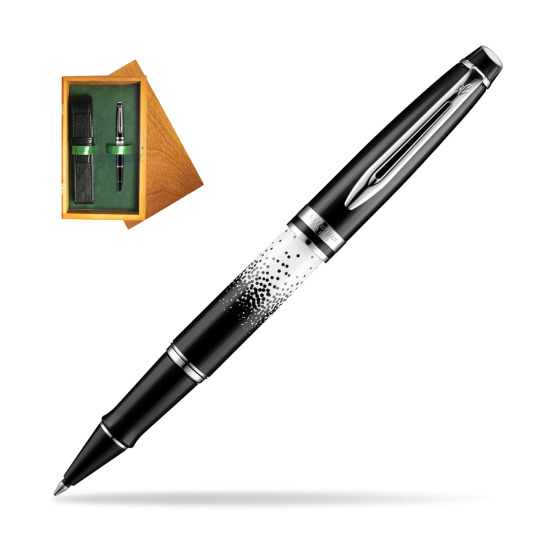 Waterman Expert Deluxe Ombres & Lumieres CT RollerPenna a Sfera in single wooden box Honey Single Green