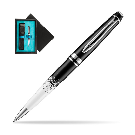 Waterman Expert Deluxe Ombres & Lumieres CT Ballpoint pen in single wooden box Black Single Turquoise