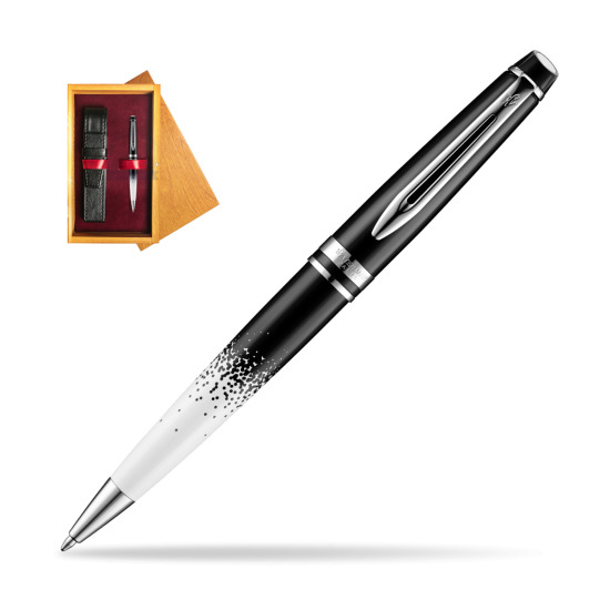 Waterman Expert Deluxe Ombres & Lumieres CT Ballpoint pen in single wooden box Honey Single Maroon