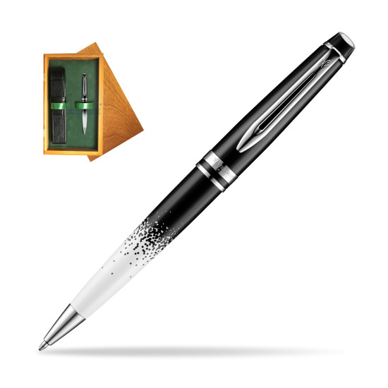 Waterman Expert Deluxe Ombres & Lumieres CT Ballpoint pen in single wooden box Honey Single Green