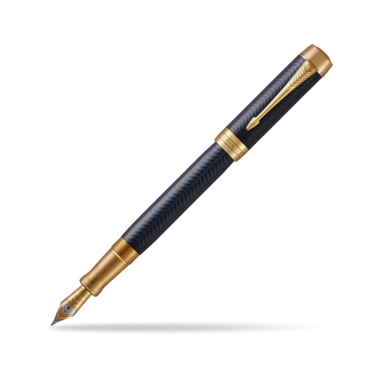 Parker Duofold Prestige Blue Chevron Centennial GT Penna Stilografica