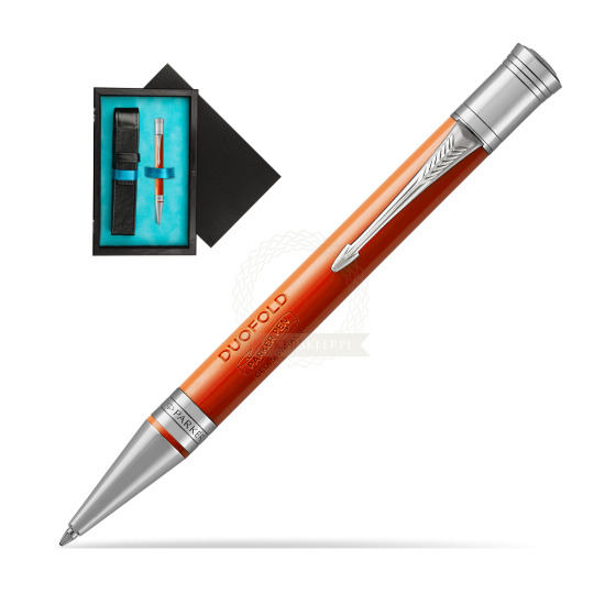 Parker Duofold Classic Big Red Vintage CT Kugelschreiber in single wooden box Black Single Turquoise