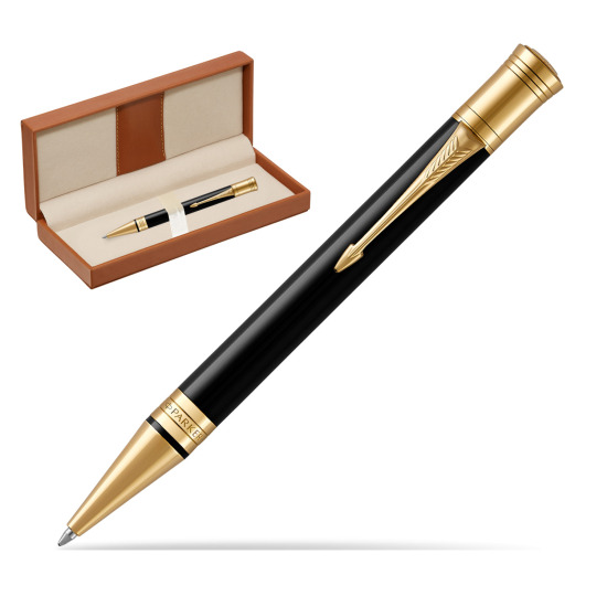 Parker Duofold Classic Black GT Ballpoint Pen  in classic box brown