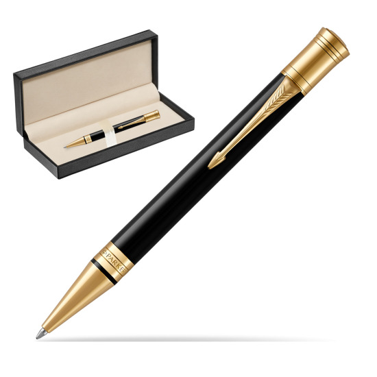 Parker Duofold Classic Black GT Ballpoint Pen in classic box pure black