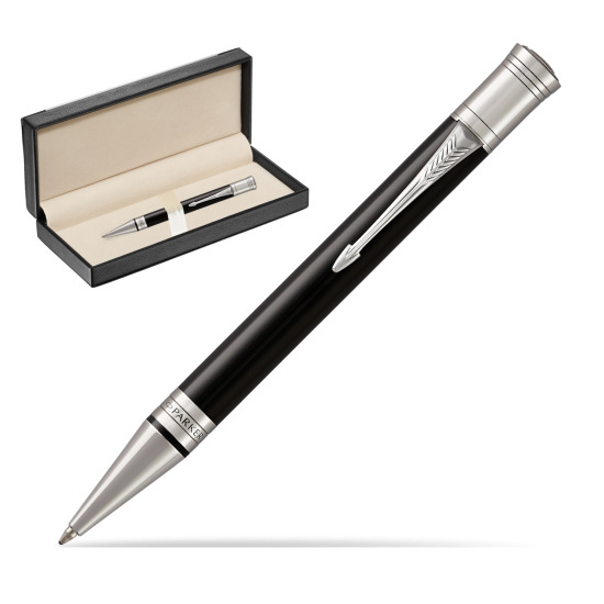 Parker Duofold Classic Black CT Ballpoint Pen in classic box black