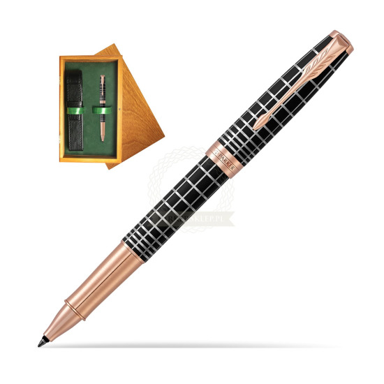 Parker Sonnet Brown PGT Rollerball Pen in single wooden box Honey Single Green